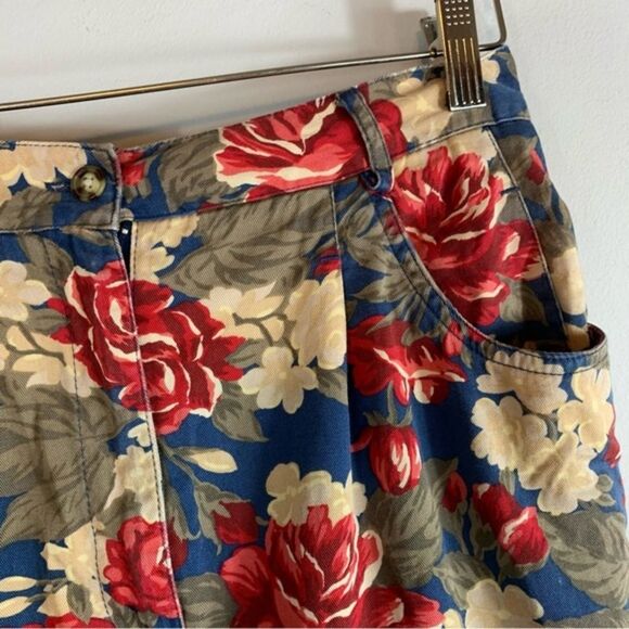VTG Talbots Floral Pencil Skirt Midi Length Hight Waisted - Picture 10 of 10